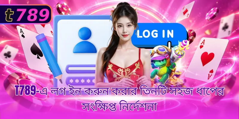 T789-এ লগ ইন করুন করার তিনটি সহজ ধাপের সংক্ষিপ্ত নির্দেশনা