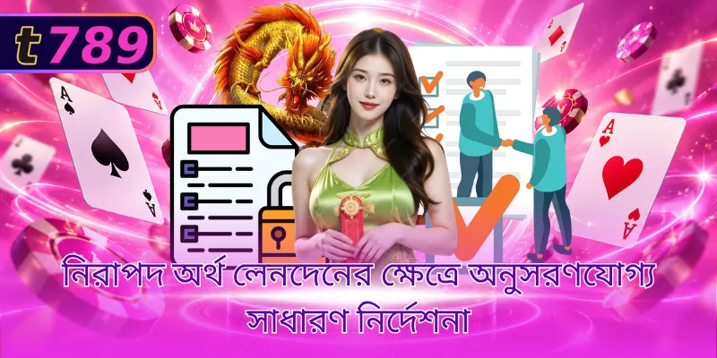 নিরাপদ অর্থ লেনদেনের ক্ষেত্রে অনুসরণযোগ্য সাধারণ নির্দেশনা